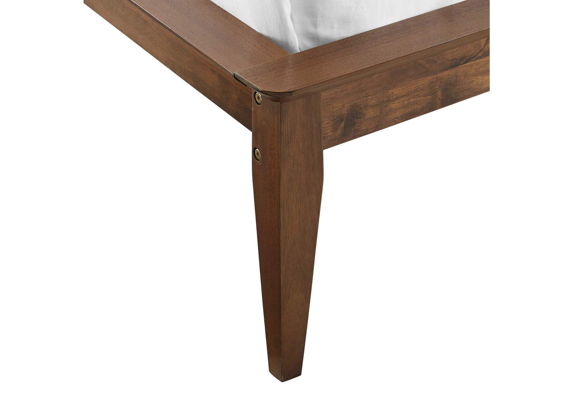 Walnut Astra King Wood Platform Bed,Modway
