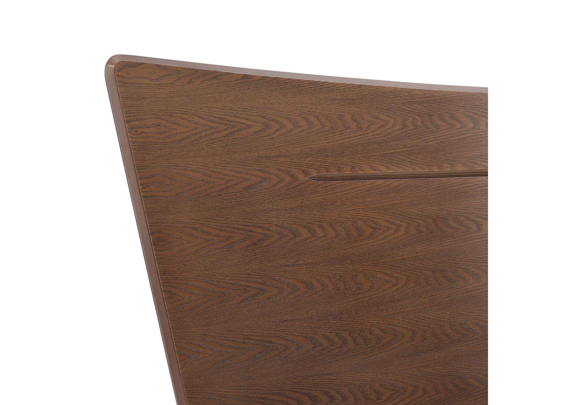 Walnut Astra King Wood Platform Bed,Modway