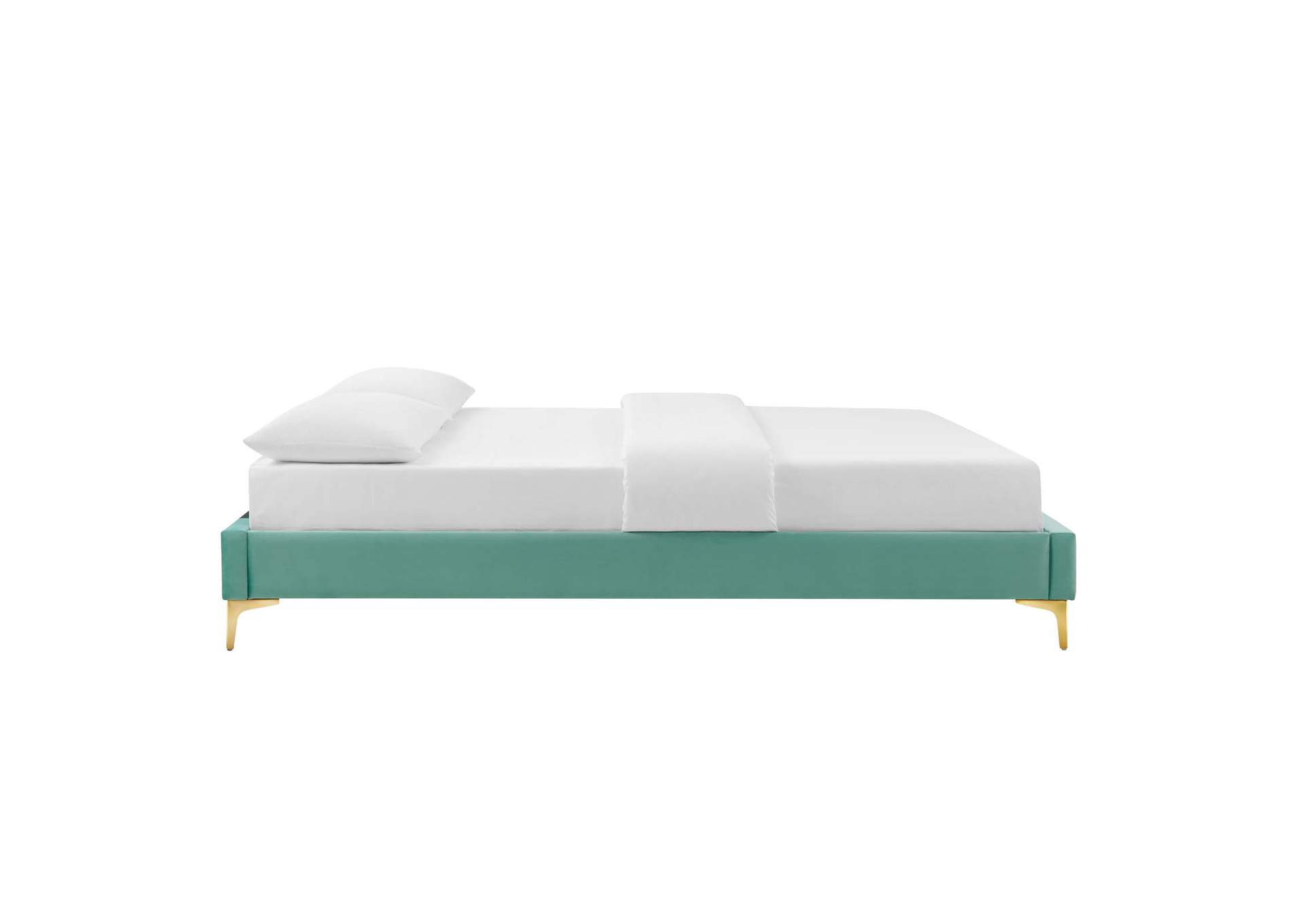 Mint Sutton Queen Performance Velvet Bed Frame,Modway