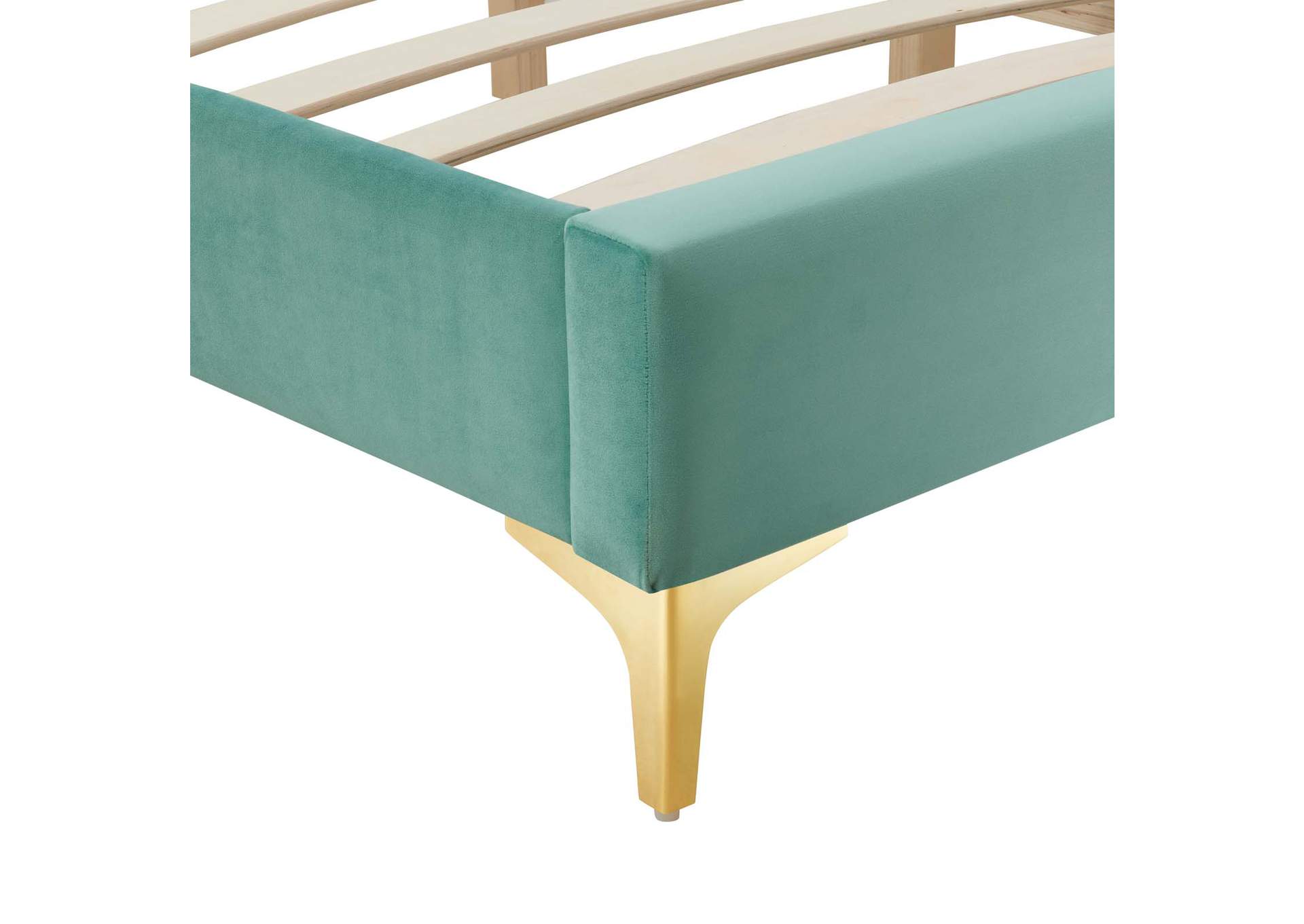 Mint Sutton Queen Performance Velvet Bed Frame,Modway