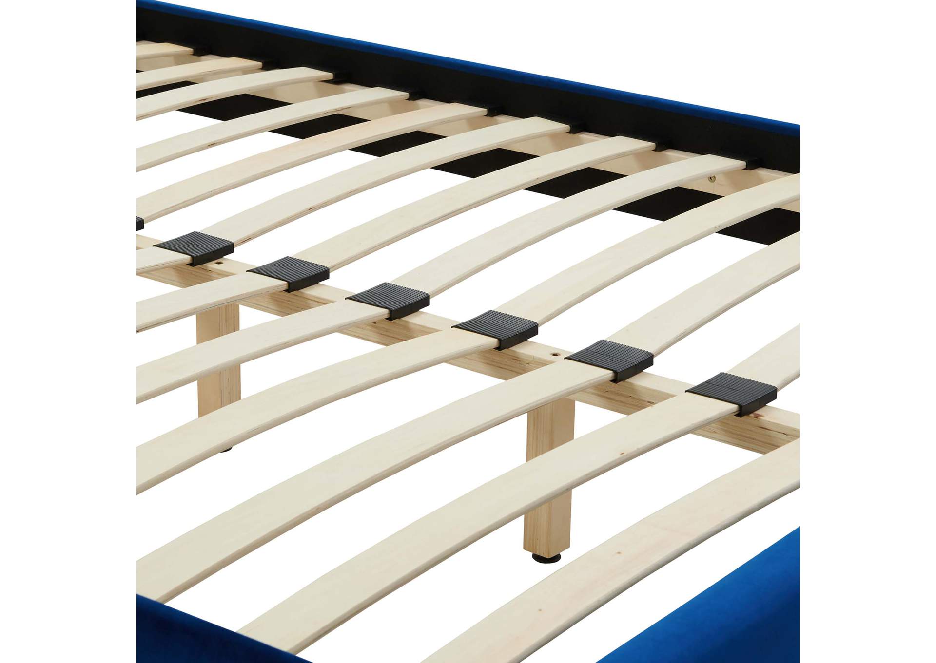 Navy Sutton Queen Performance Velvet Bed Frame,Modway
