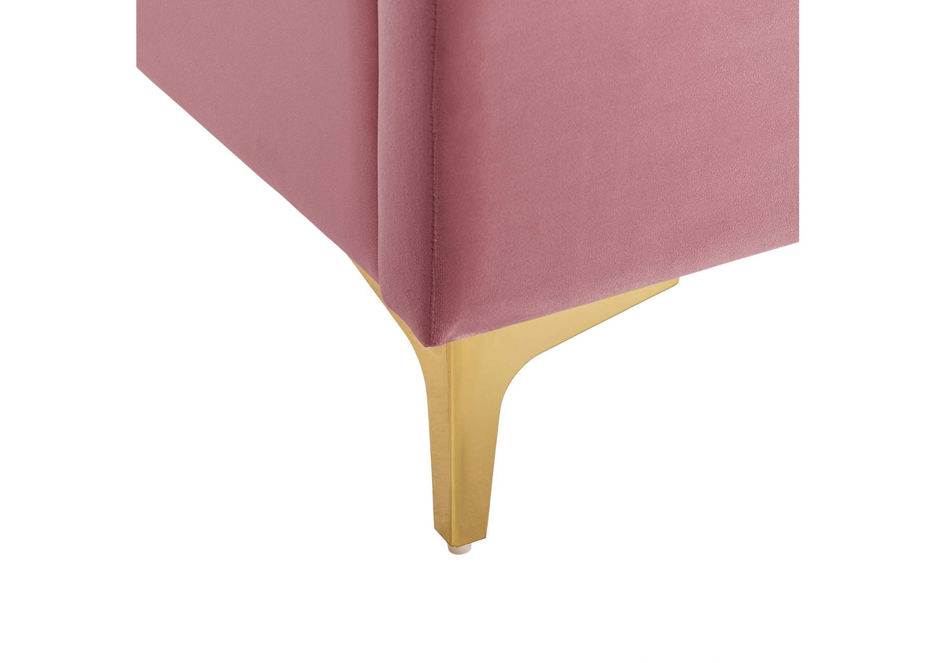 Dusty Rose Olivia Queen Performance Velvet Platform Bed,Modway