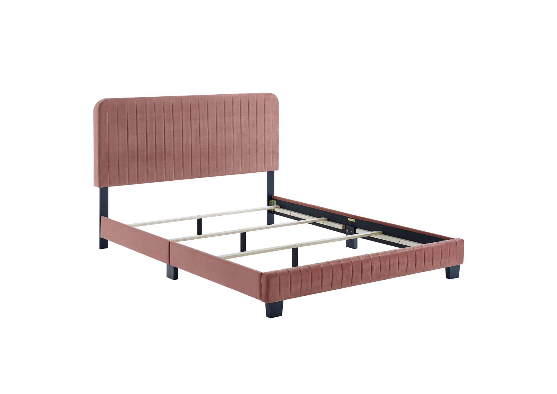 Celine Channel Tufted Performance Velvet King Bed,Modway