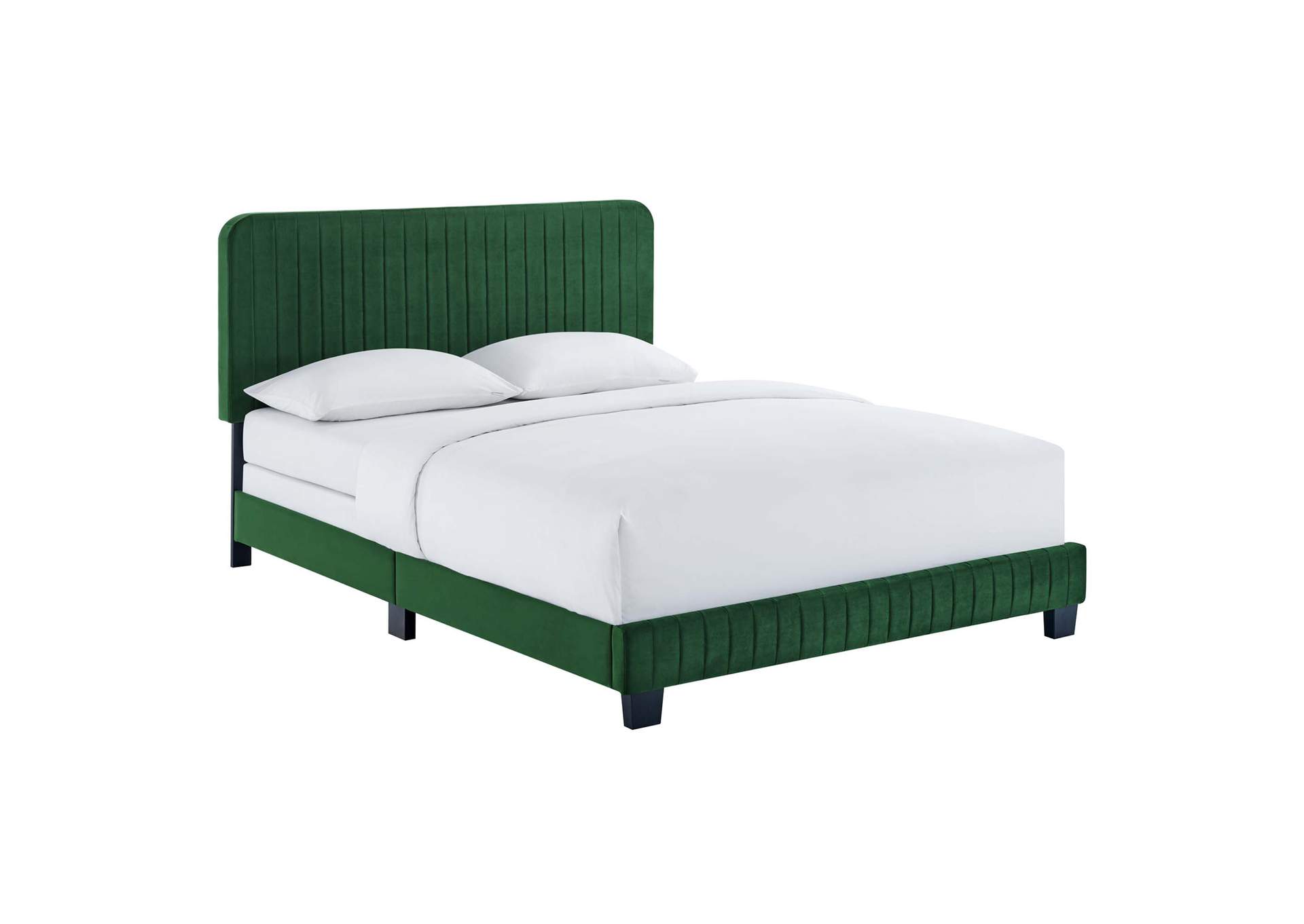 Celine Channel Tufted Performance Velvet King Bed,Modway