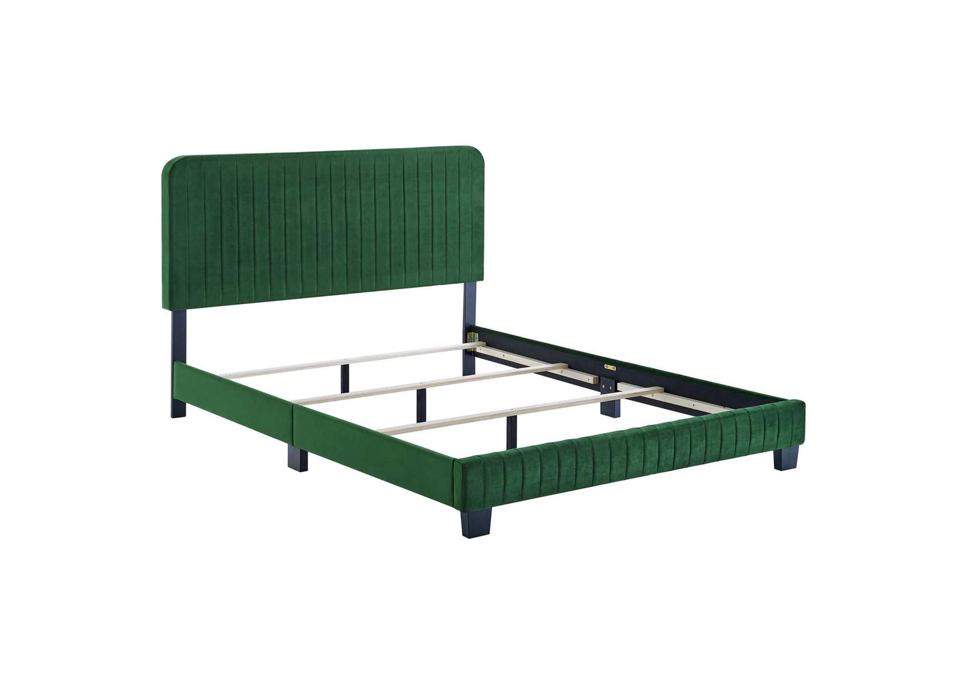 Celine Channel Tufted Performance Velvet King Bed,Modway