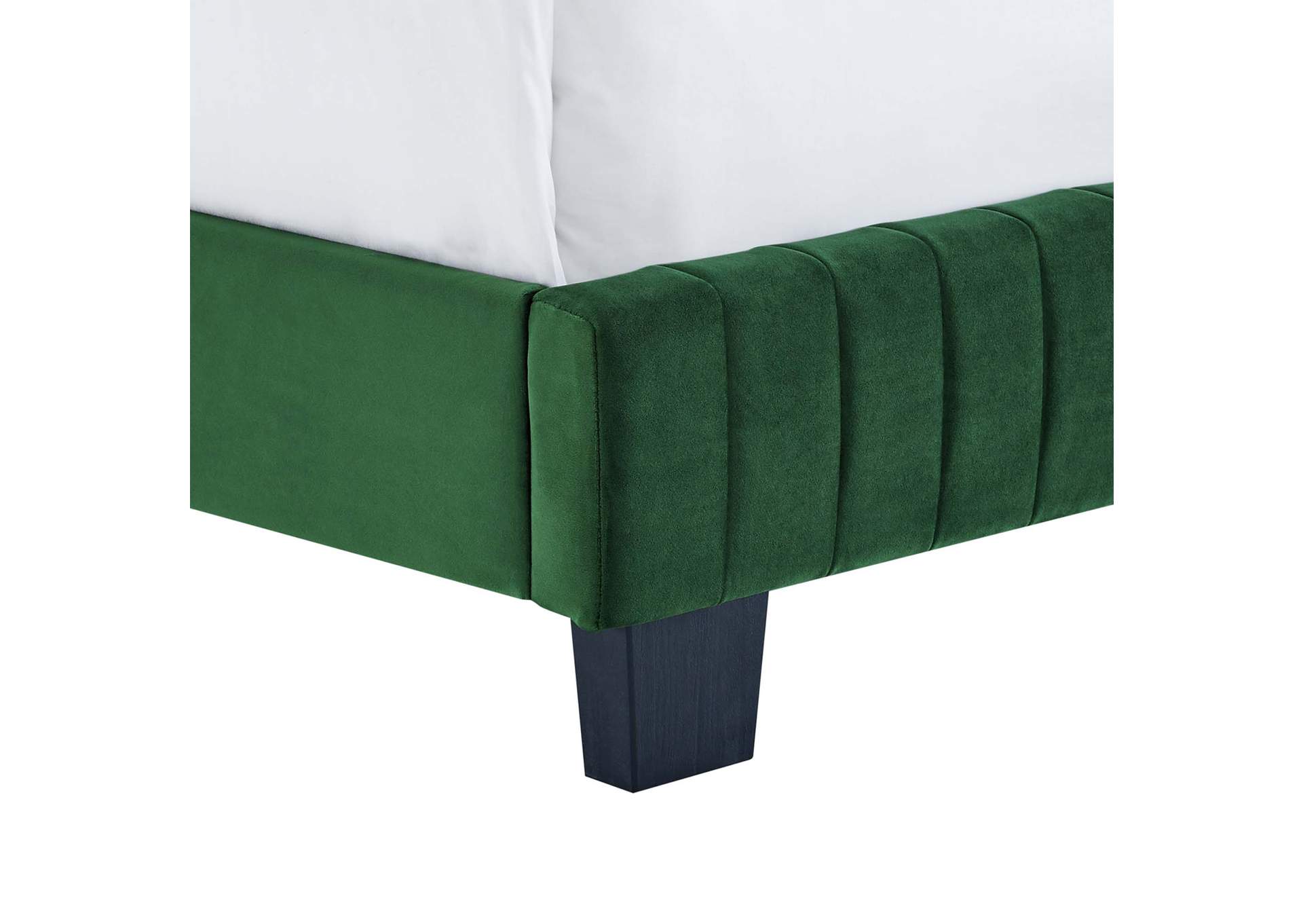 Celine Channel Tufted Performance Velvet King Bed,Modway
