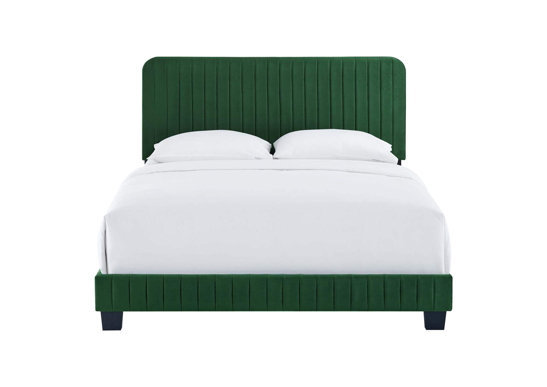 Celine Channel Tufted Performance Velvet King Bed,Modway