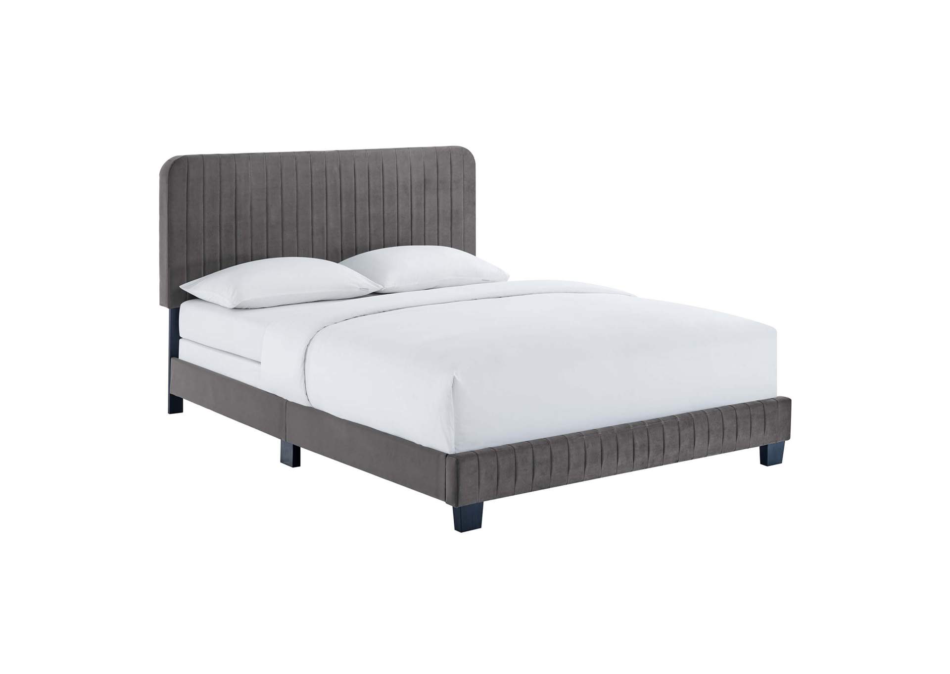Celine Channel Tufted Performance Velvet King Bed,Modway