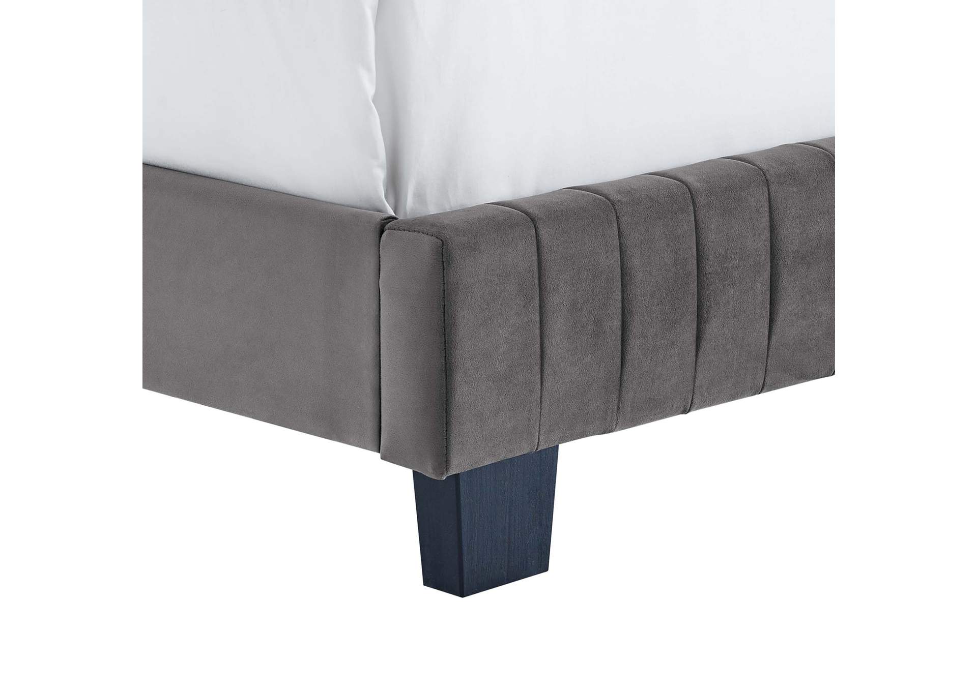 Celine Channel Tufted Performance Velvet King Bed,Modway