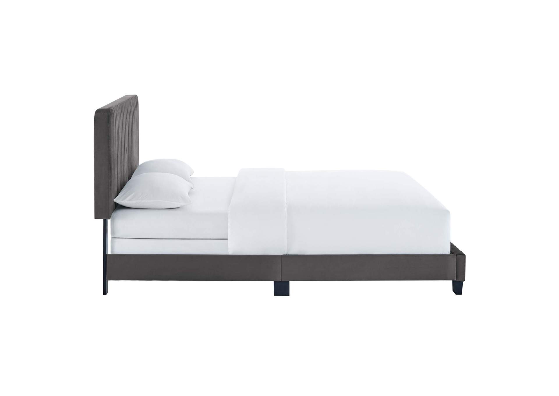 Celine Channel Tufted Performance Velvet King Bed,Modway