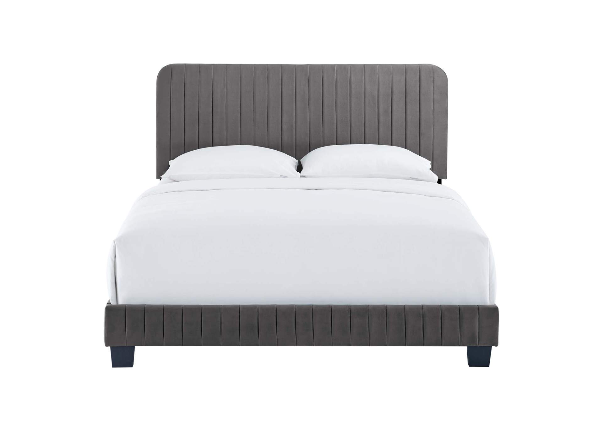 Celine Channel Tufted Performance Velvet King Bed,Modway