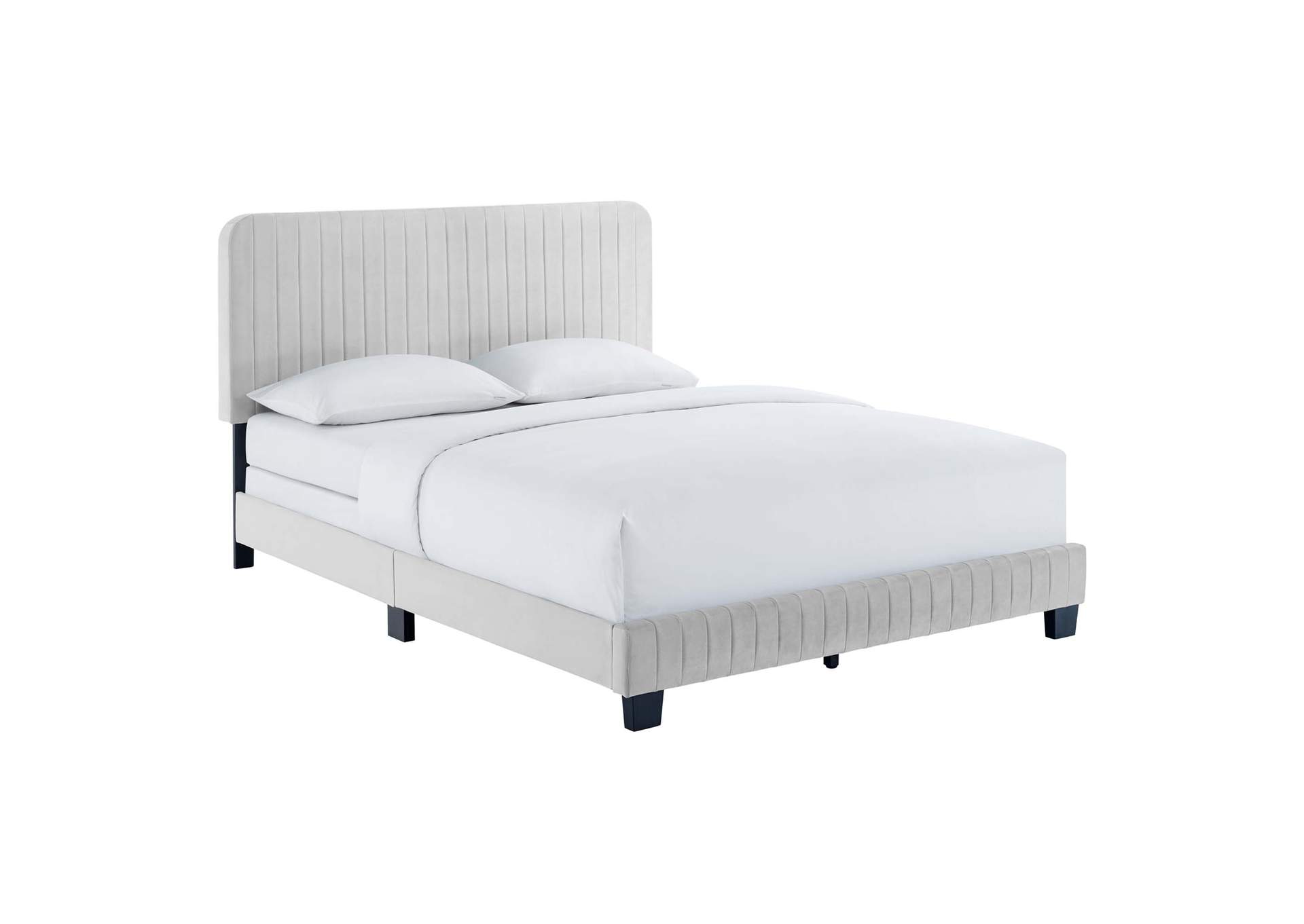 Celine Channel Tufted Performance Velvet King Bed,Modway