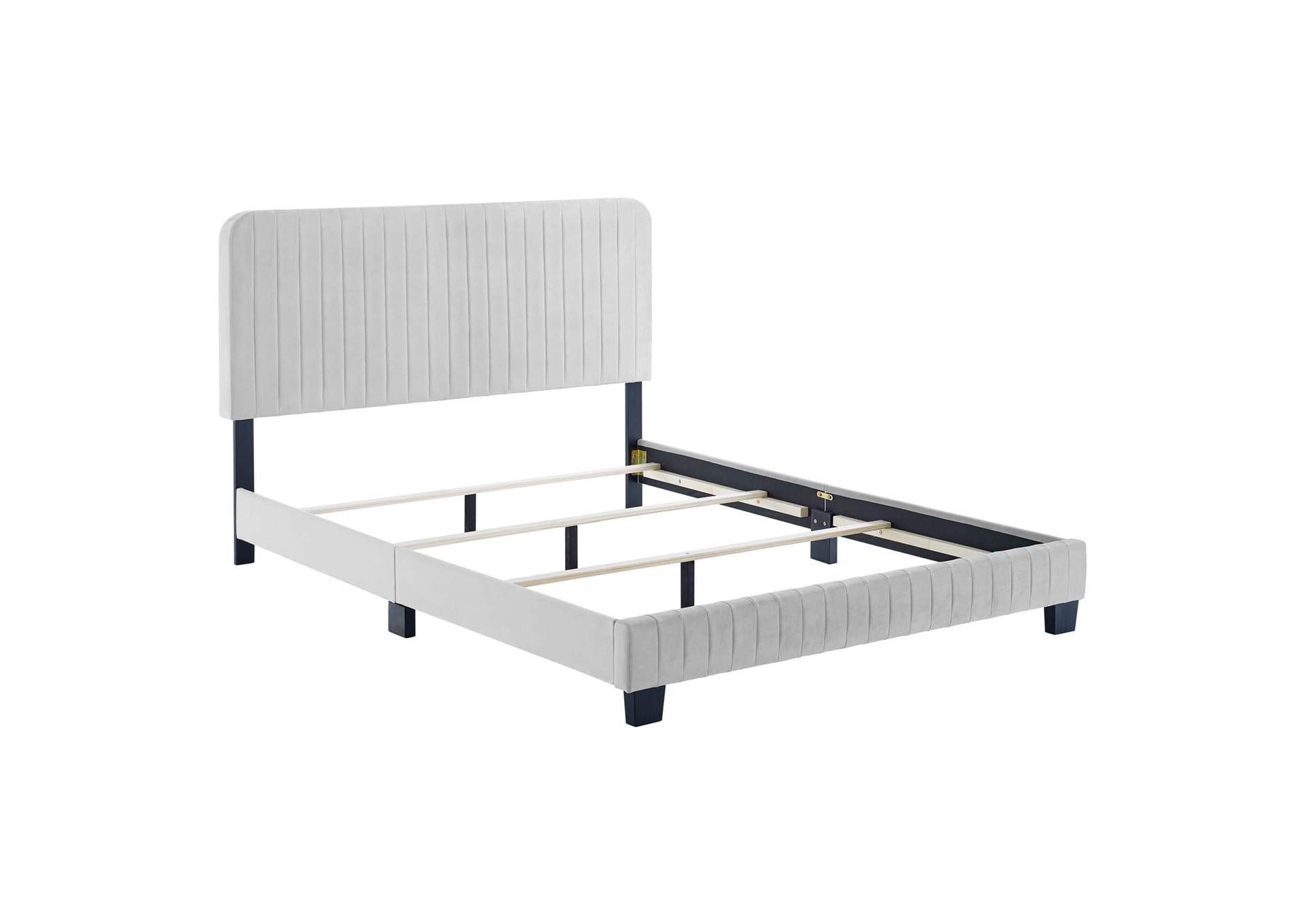 Celine Channel Tufted Performance Velvet King Bed,Modway