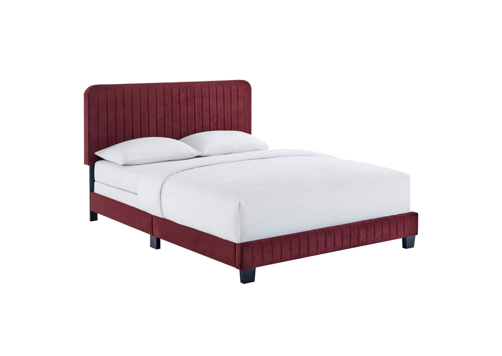 Celine Channel Tufted Performance Velvet King Bed,Modway
