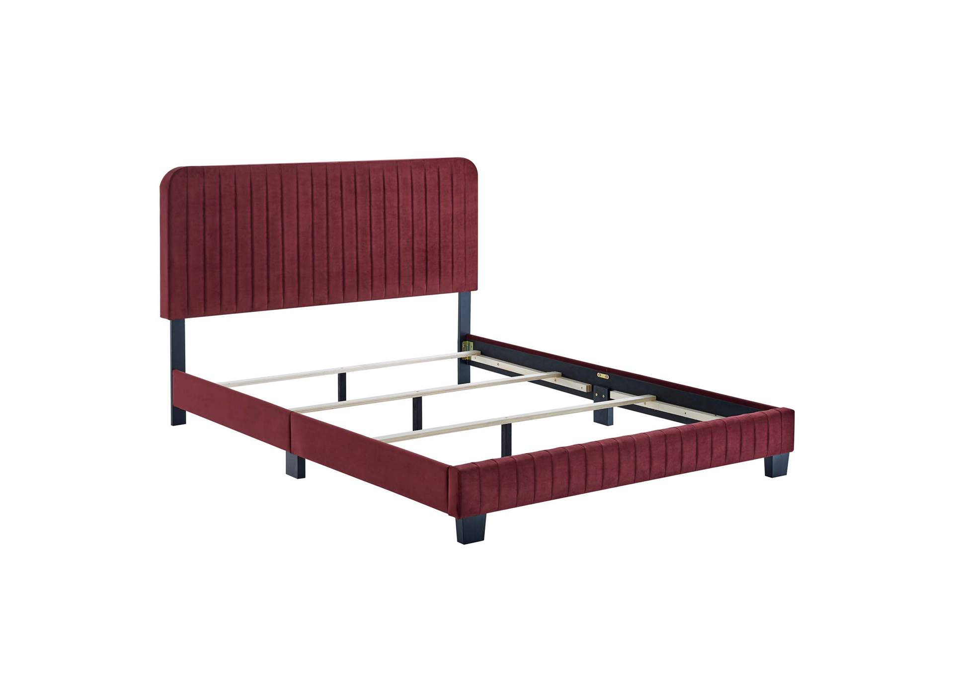 Celine Channel Tufted Performance Velvet King Bed,Modway