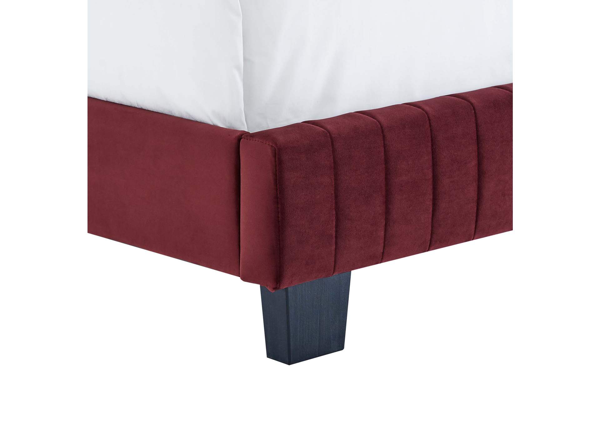Celine Channel Tufted Performance Velvet King Bed,Modway