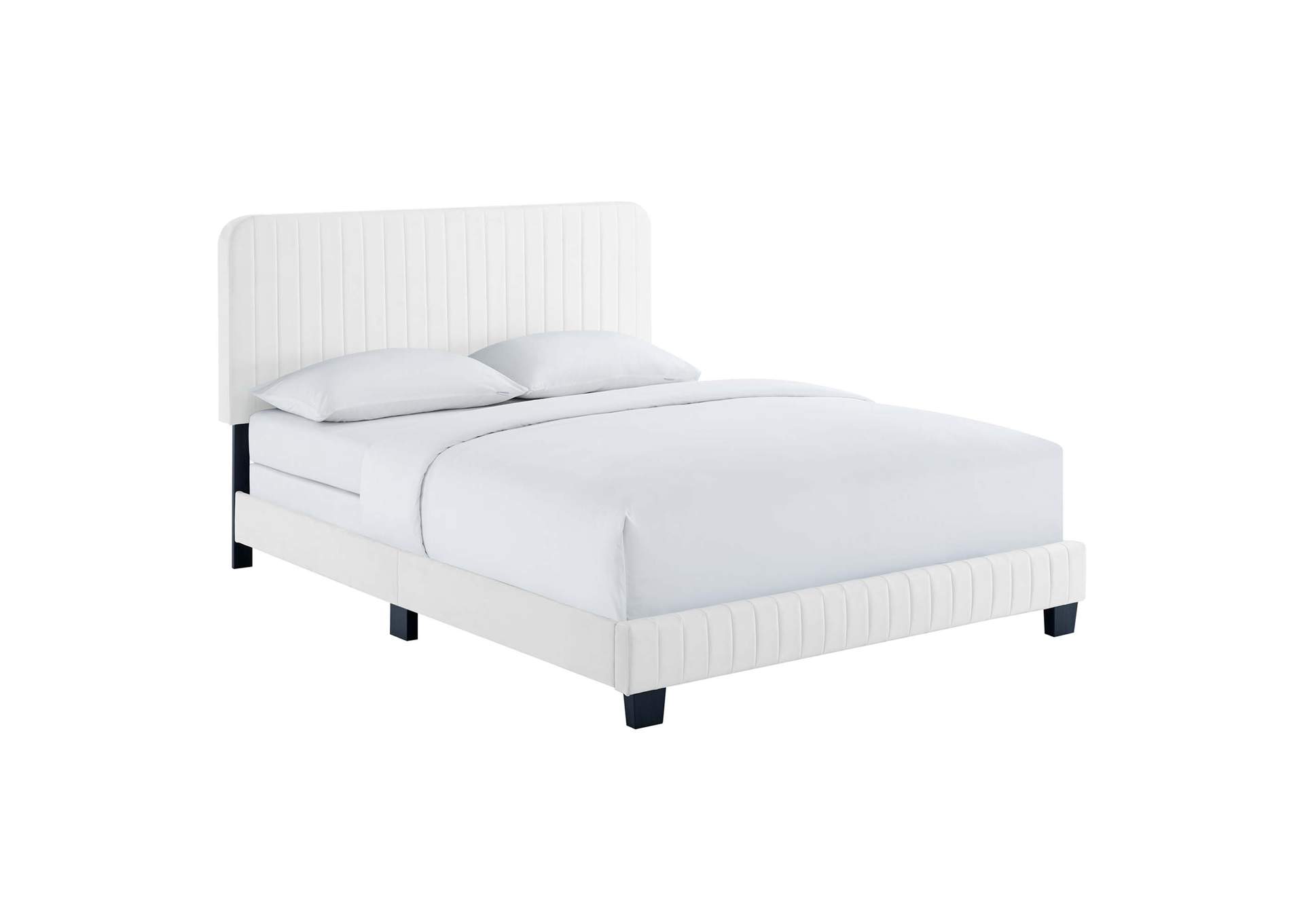 Celine Channel Tufted Performance Velvet King Bed,Modway