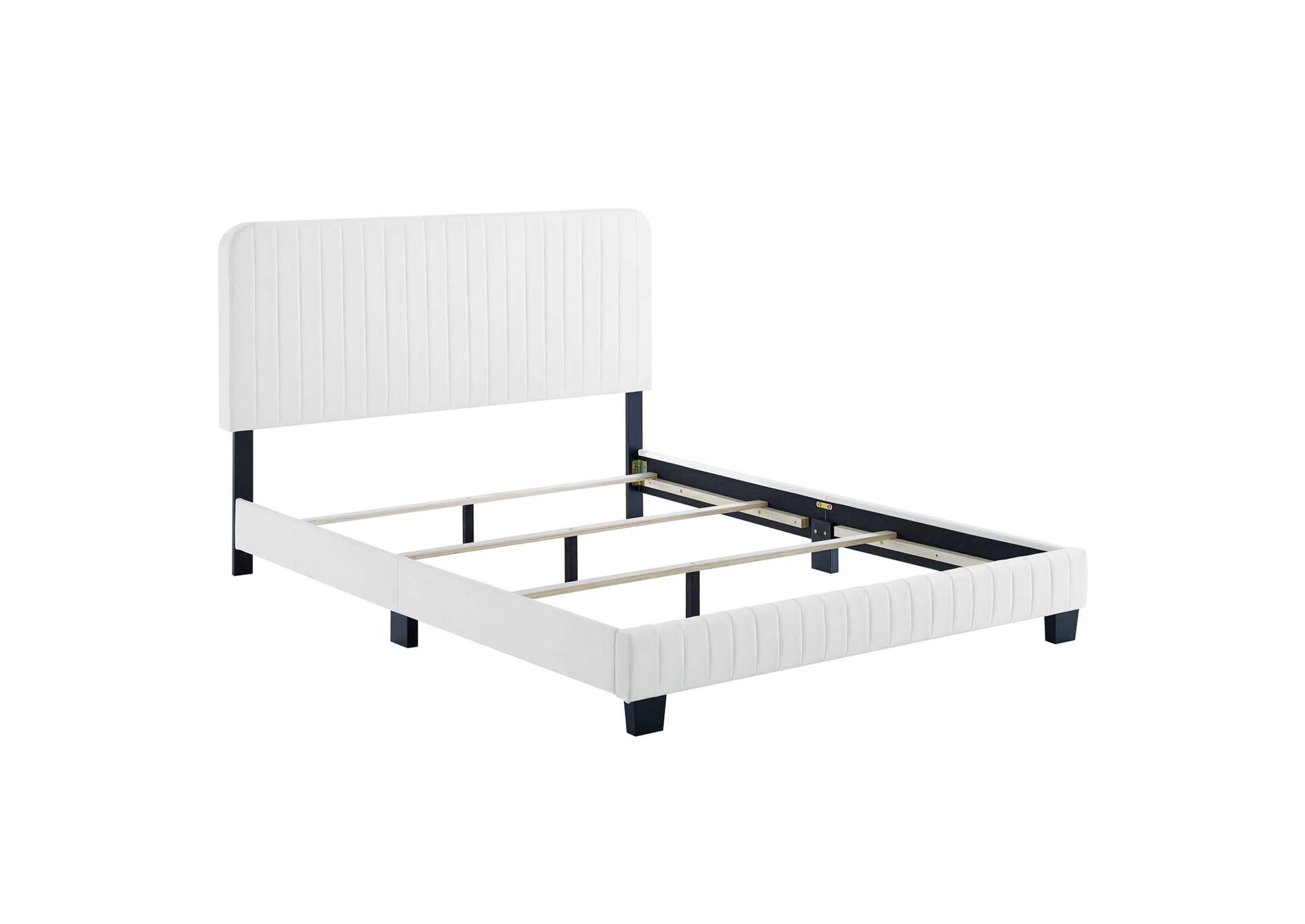 Celine Channel Tufted Performance Velvet King Bed,Modway