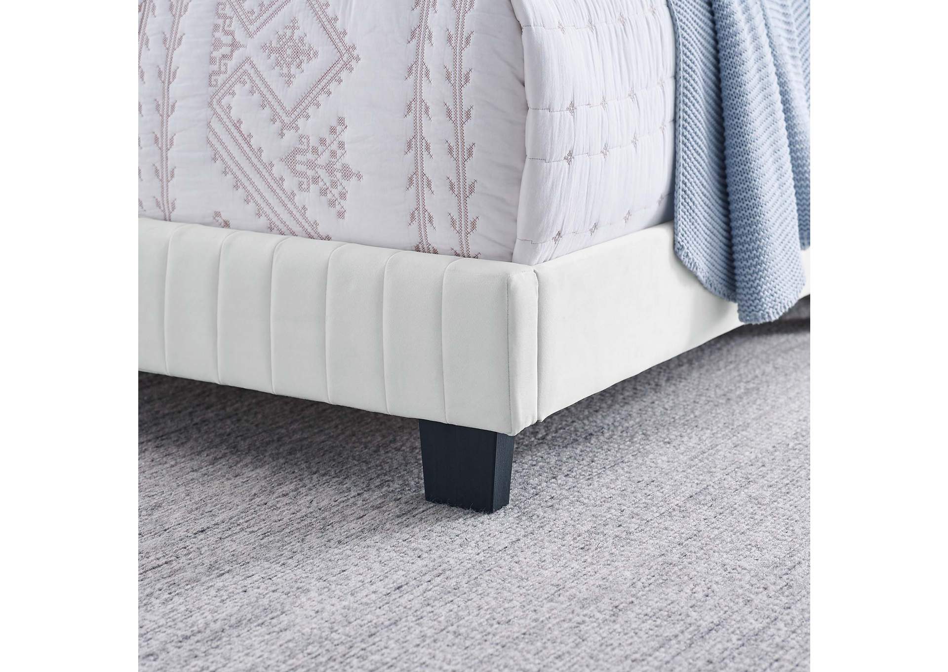 Celine Channel Tufted Performance Velvet King Bed,Modway