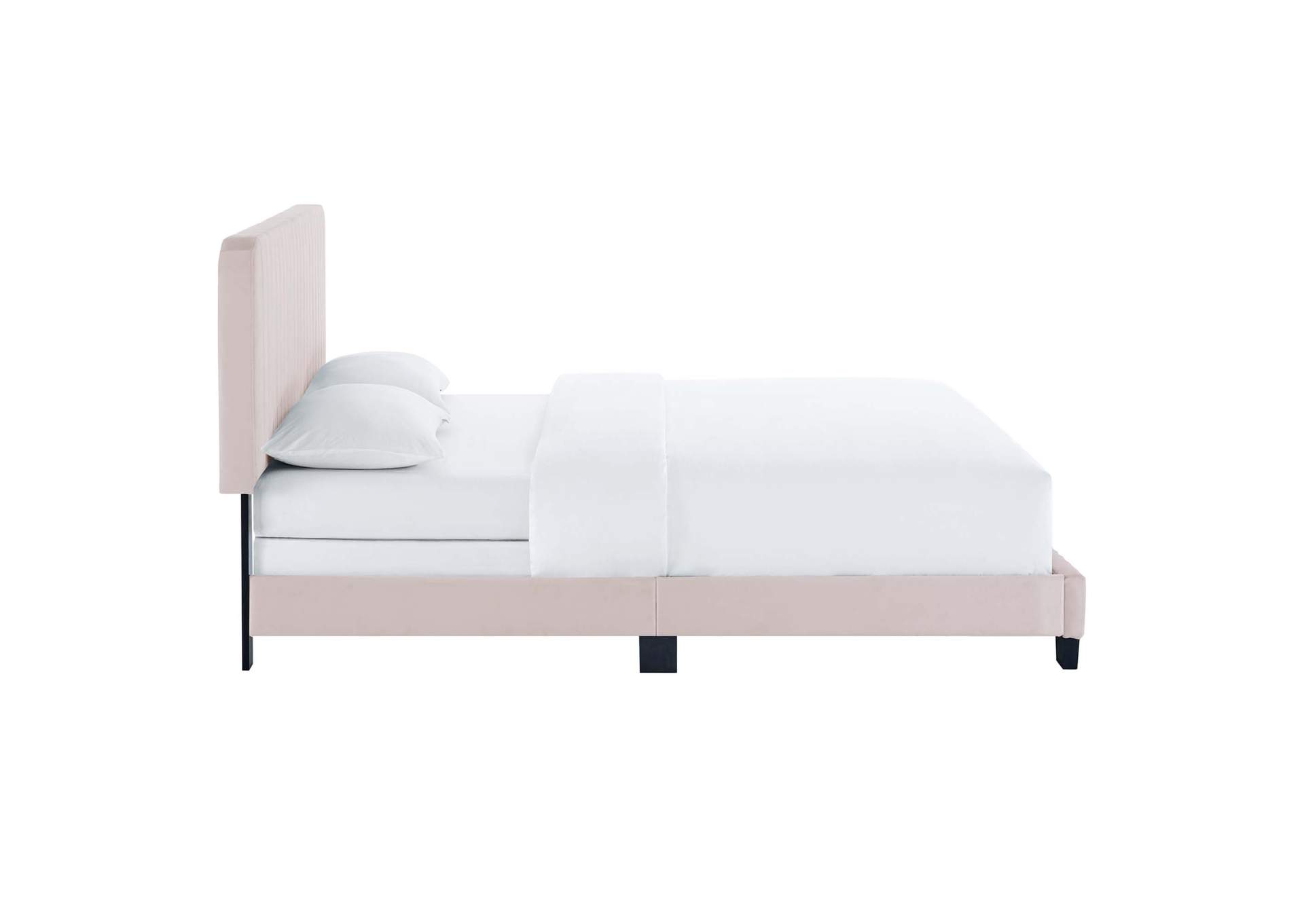Celine Channel Tufted Performance Velvet Queen Bed,Modway