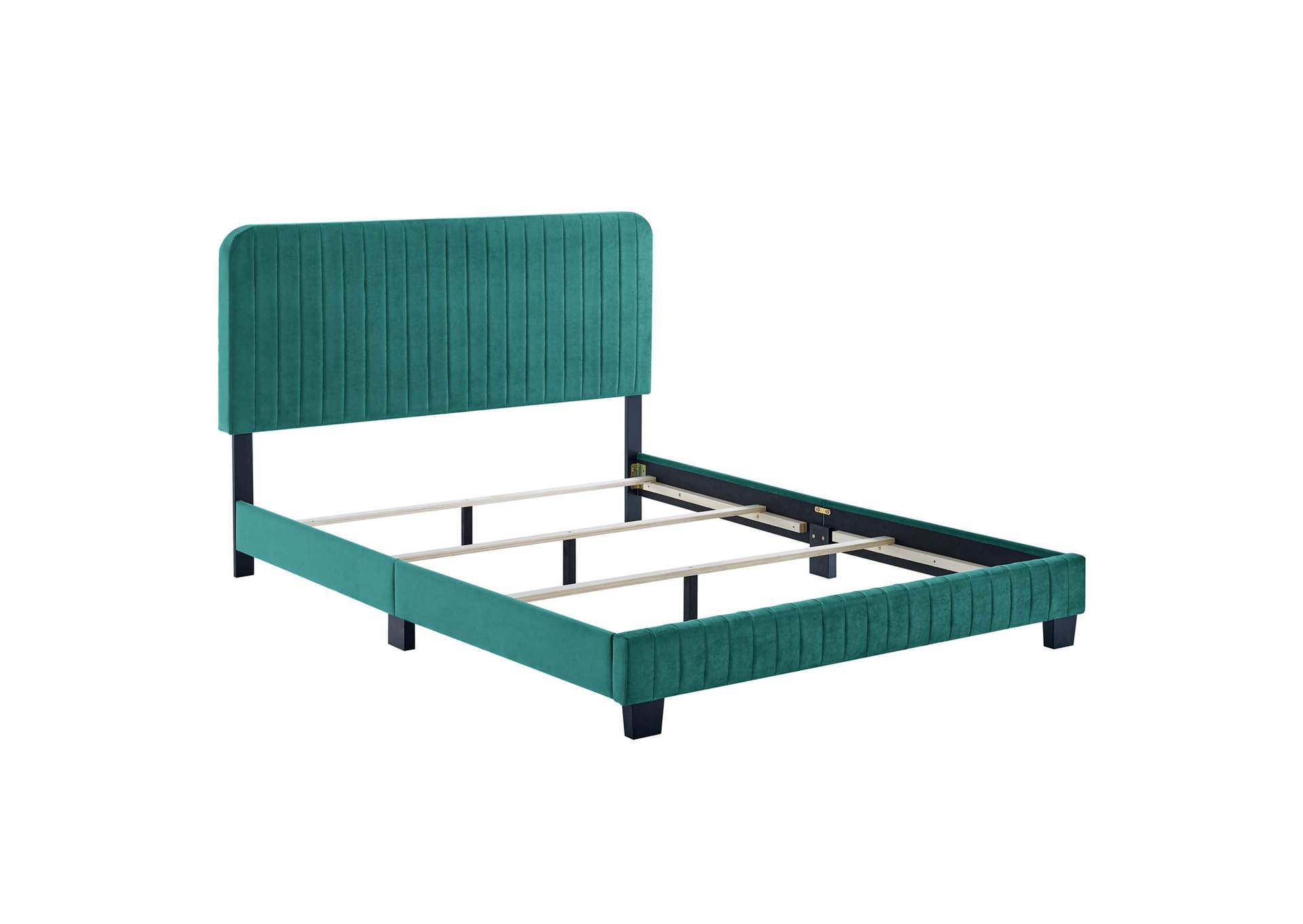 Celine Channel Tufted Performance Velvet Full Bed,Modway