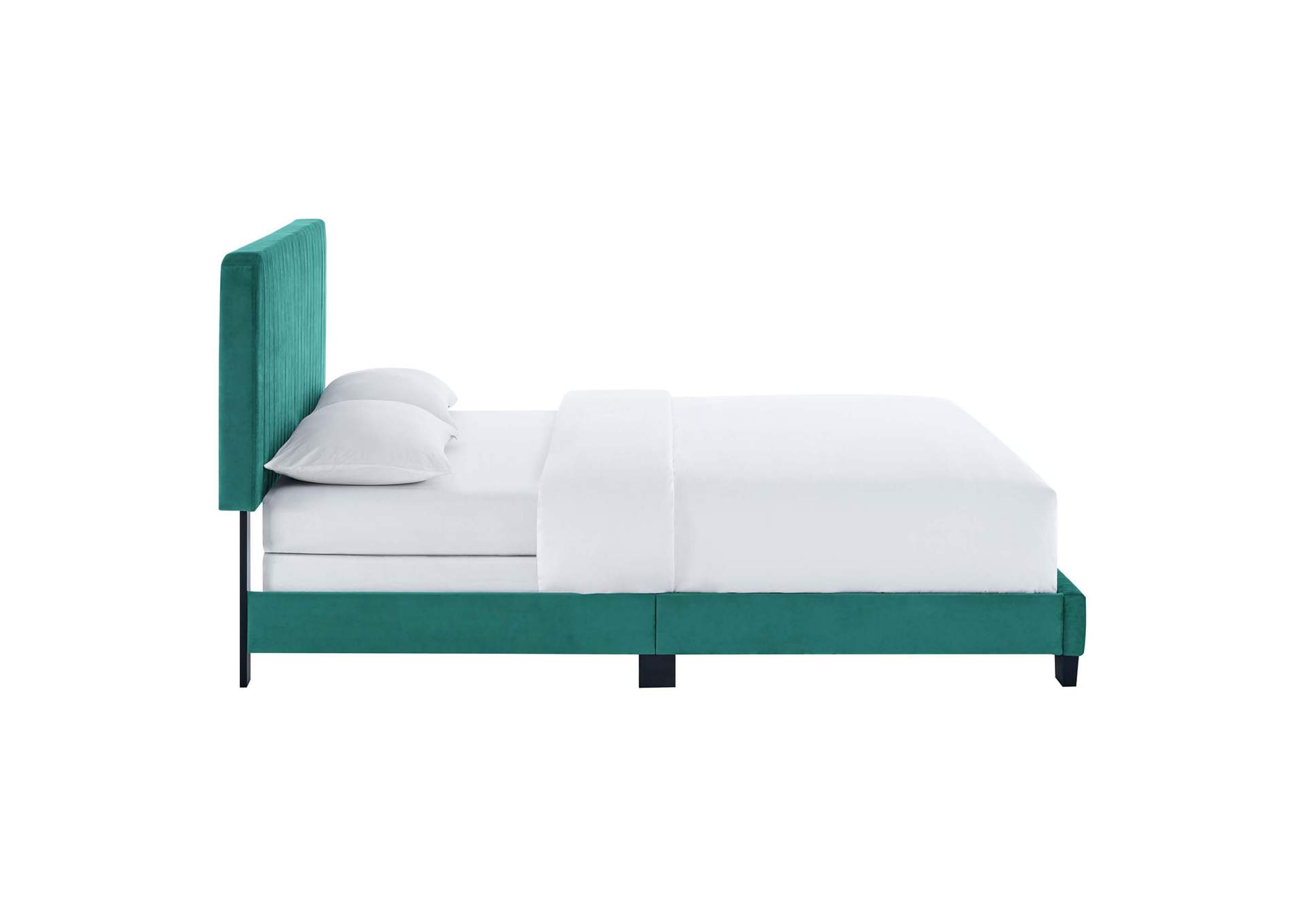 Celine Channel Tufted Performance Velvet Full Bed,Modway