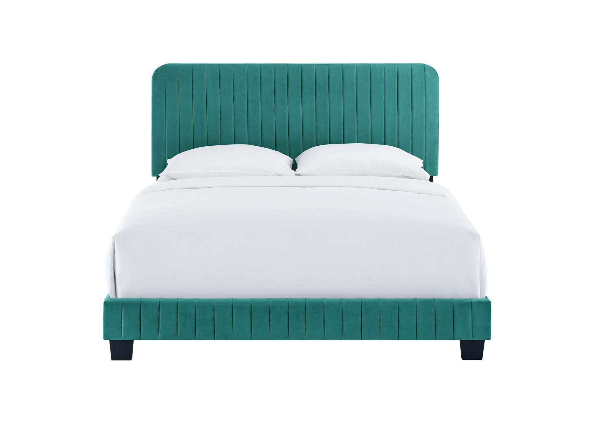 Celine Channel Tufted Performance Velvet Full Bed,Modway