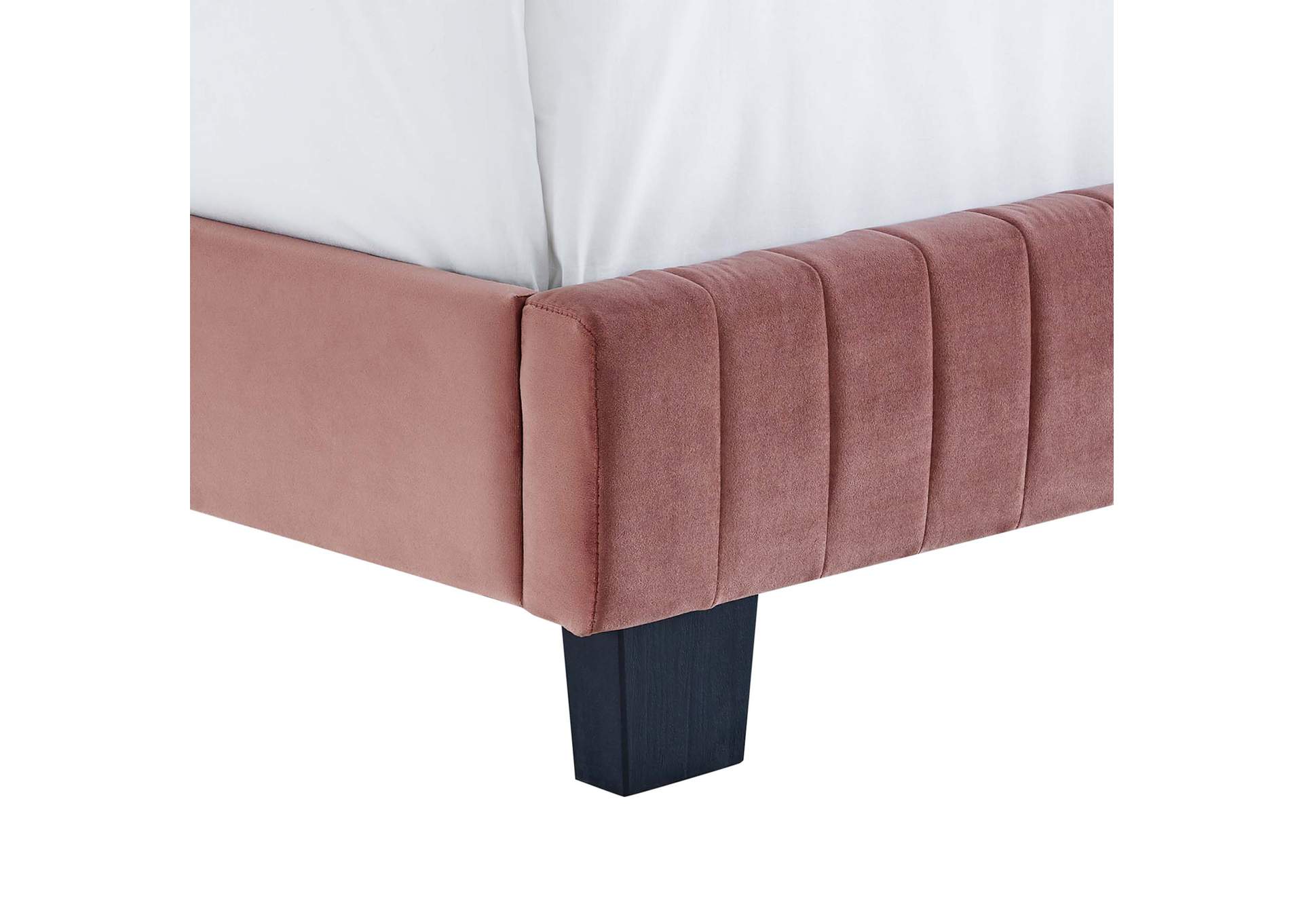 Celine Channel Tufted Performance Velvet King Platform Bed,Modway