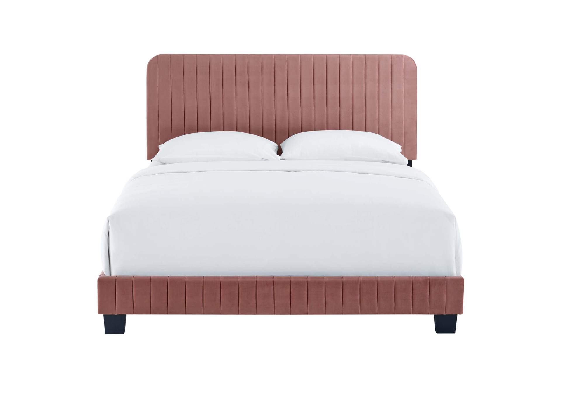 Celine Channel Tufted Performance Velvet King Platform Bed,Modway