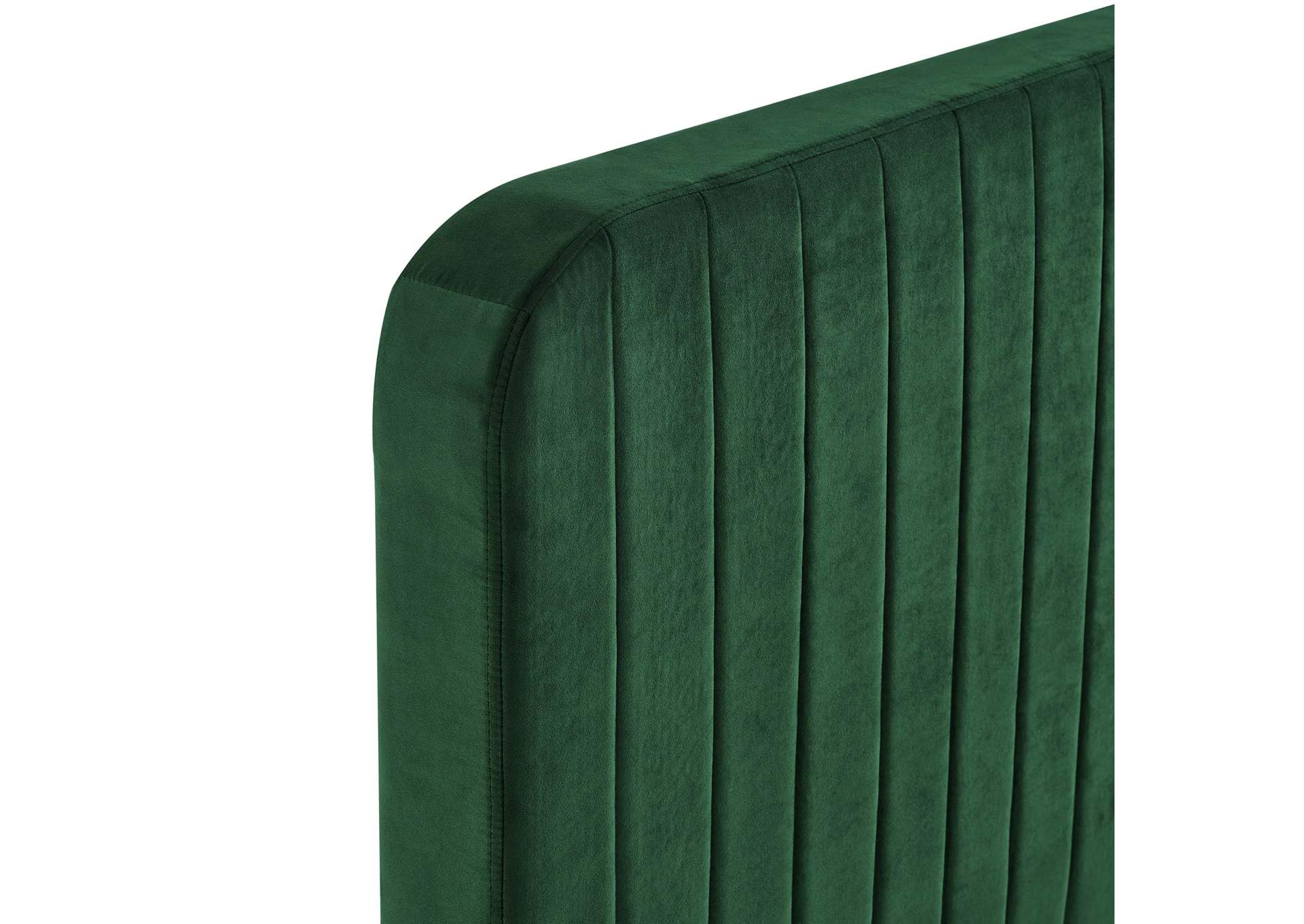 Celine Channel Tufted Performance Velvet King Platform Bed,Modway