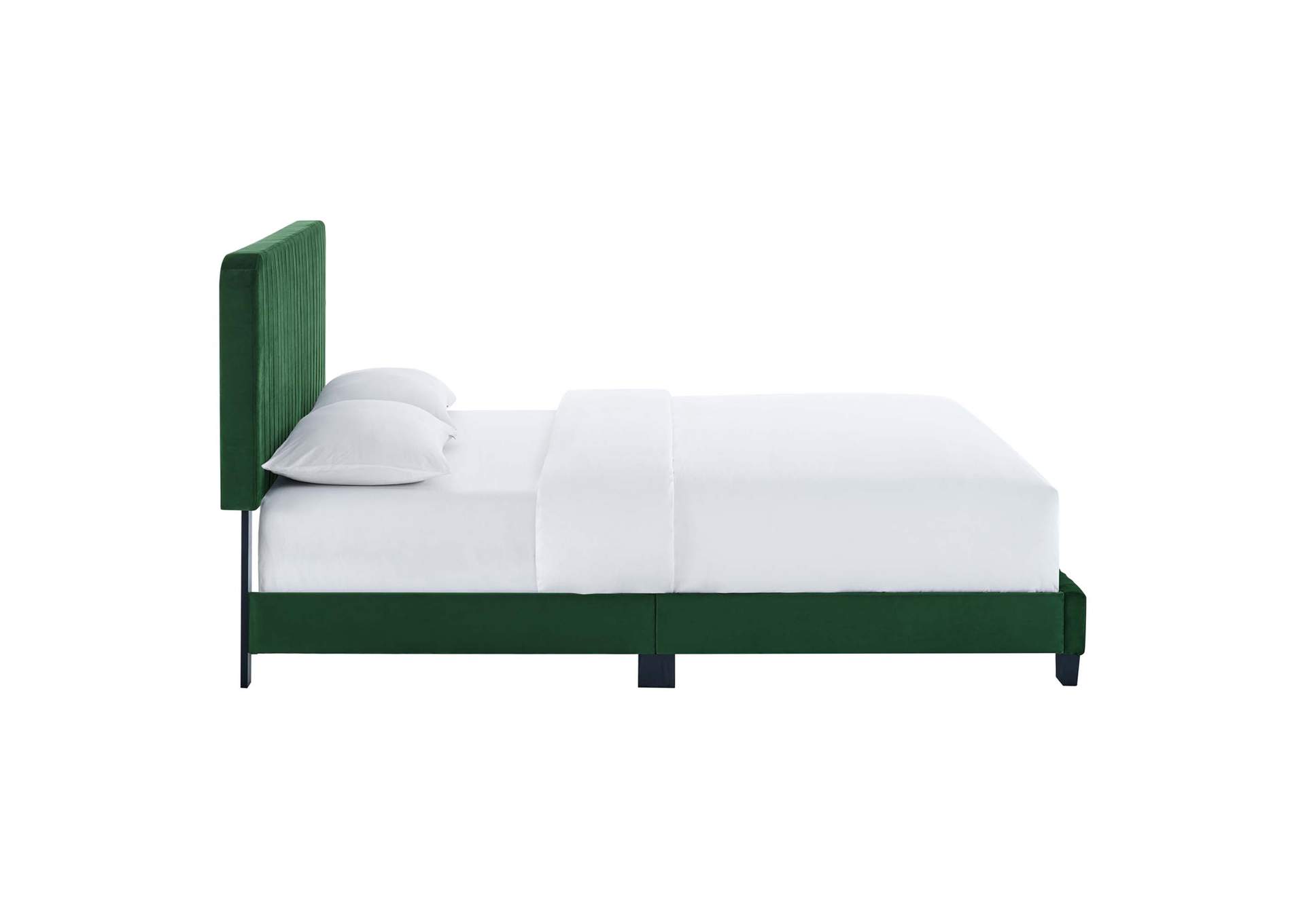Celine Channel Tufted Performance Velvet King Platform Bed,Modway