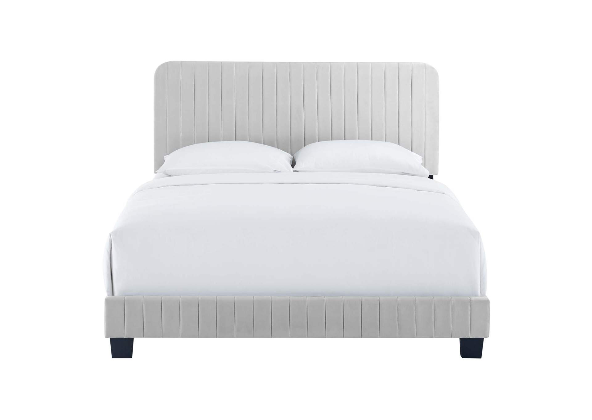Celine Channel Tufted Performance Velvet King Platform Bed,Modway