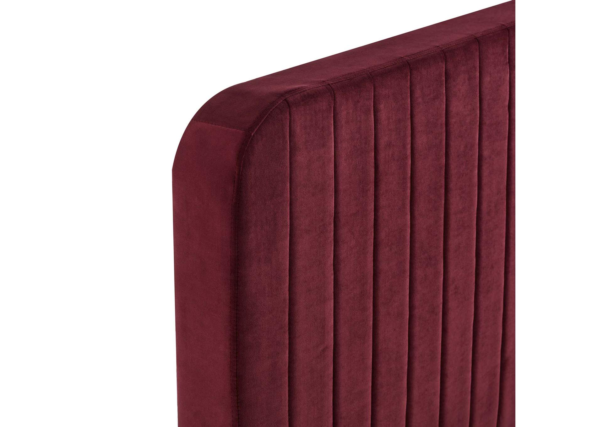 Celine Channel Tufted Performance Velvet King Platform Bed,Modway