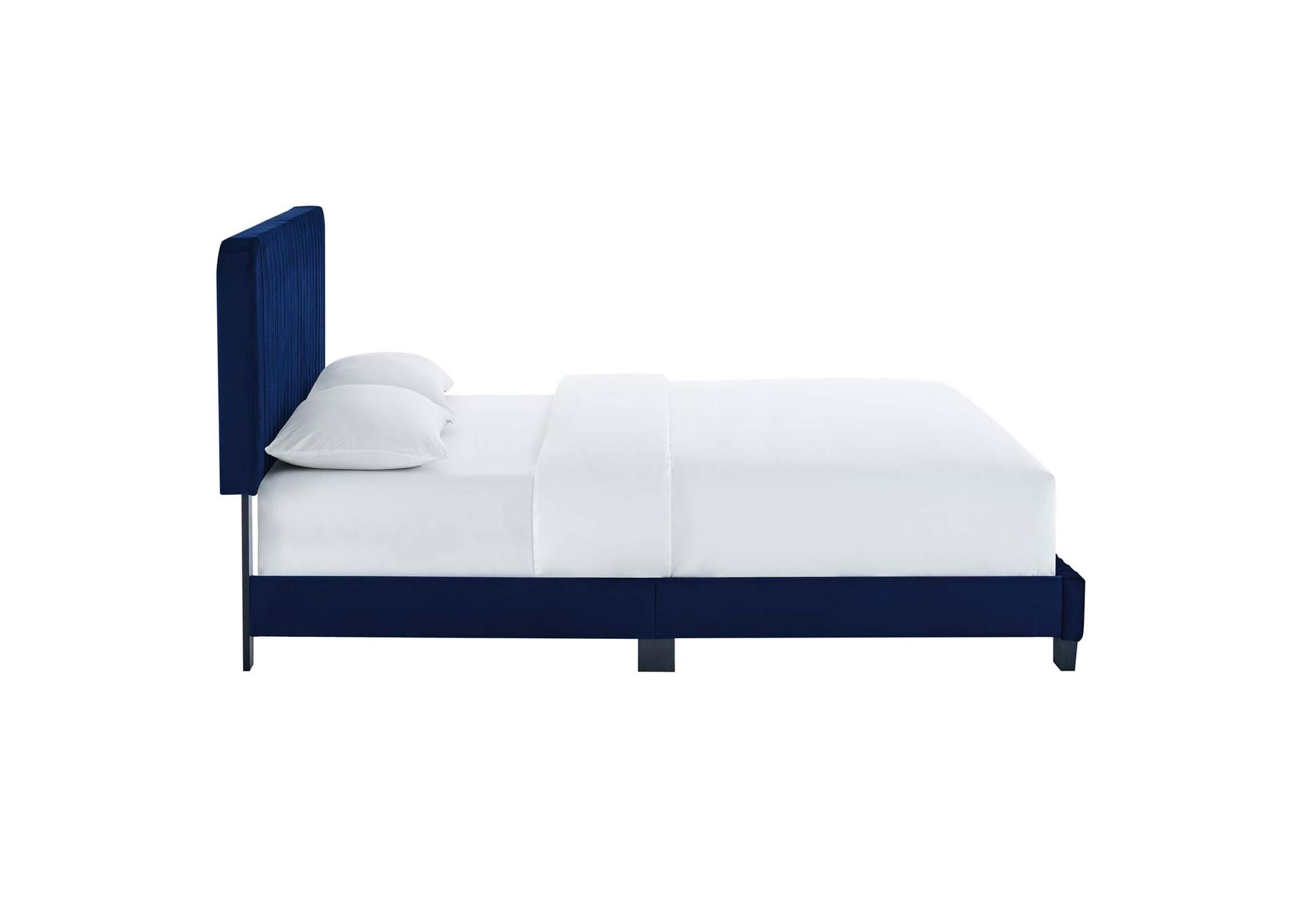 Celine Channel Tufted Performance Velvet King Platform Bed,Modway