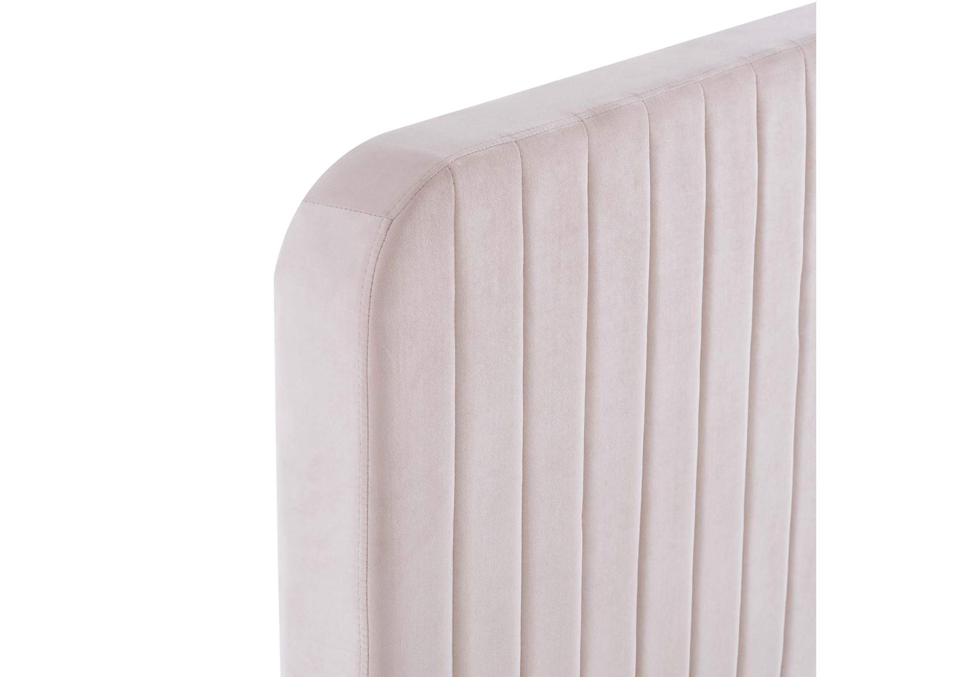 Celine Channel Tufted Performance Velvet King Platform Bed,Modway