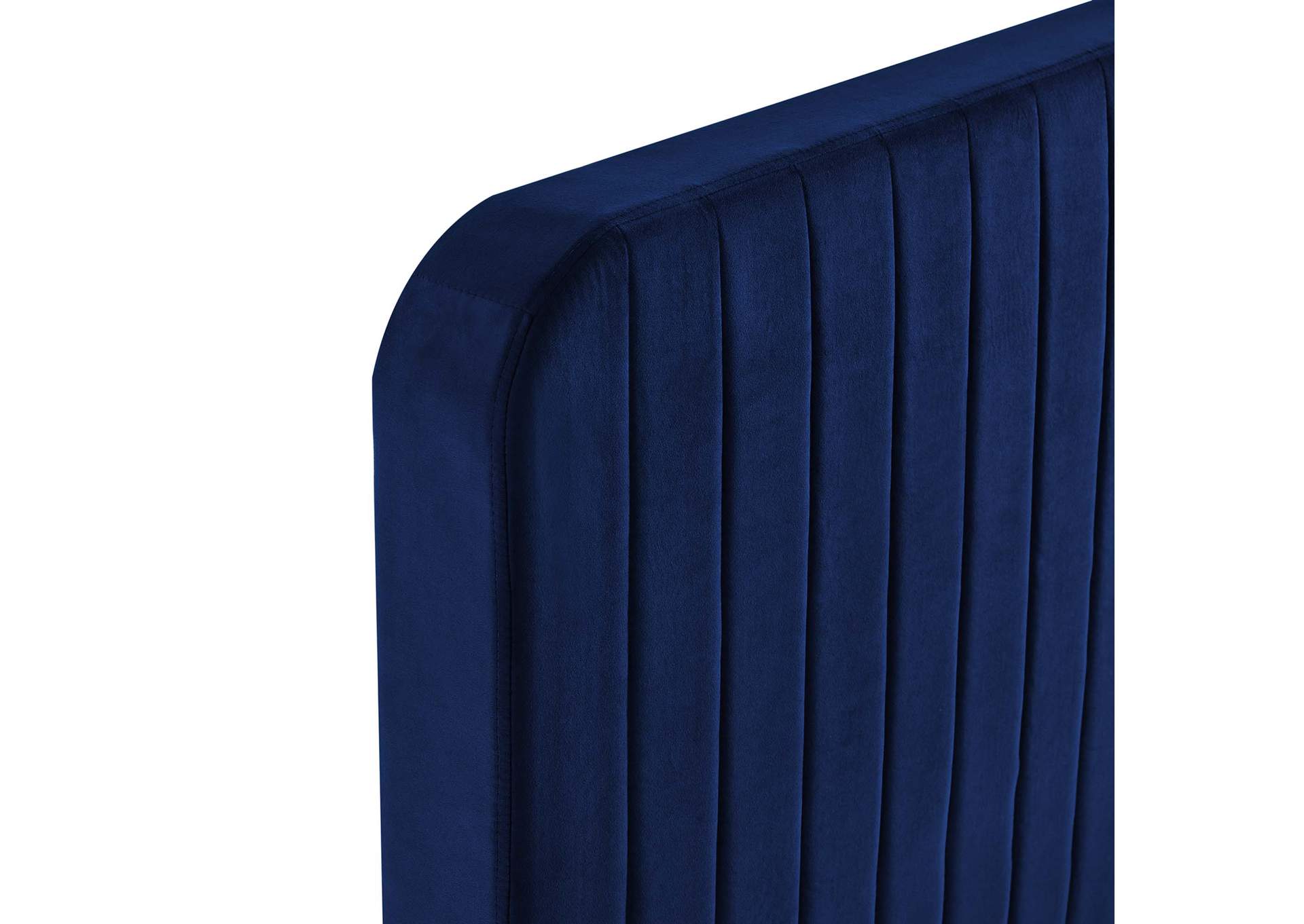 Celine Channel Tufted Performance Velvet Queen Platform Bed,Modway
