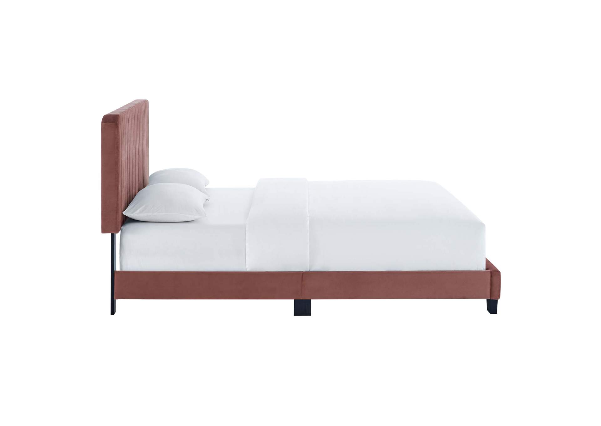 Celine Channel Tufted Performance Velvet Full Platform Bed,Modway