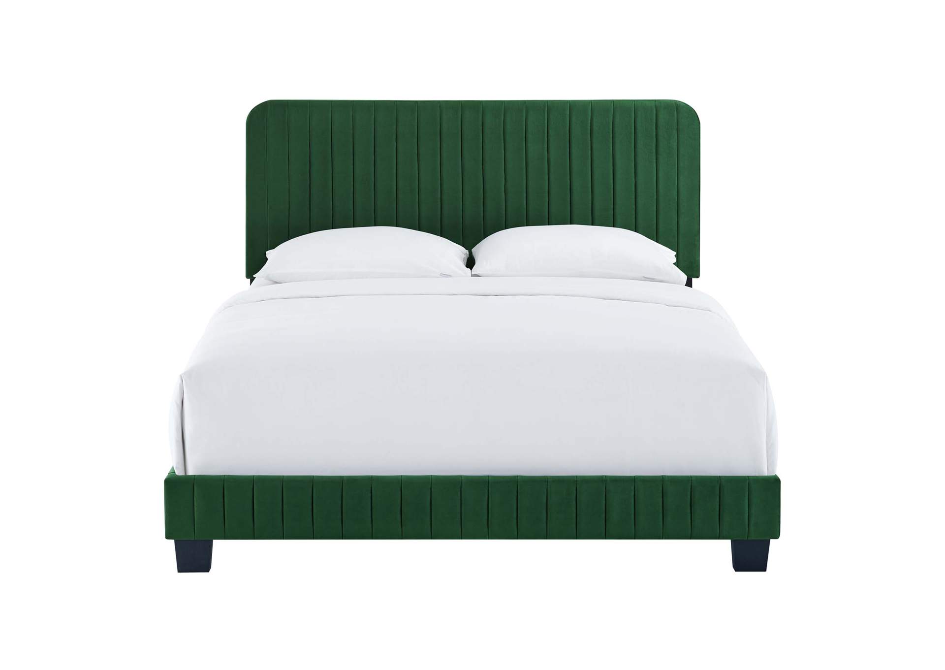 Celine Channel Tufted Performance Velvet Full Platform Bed,Modway