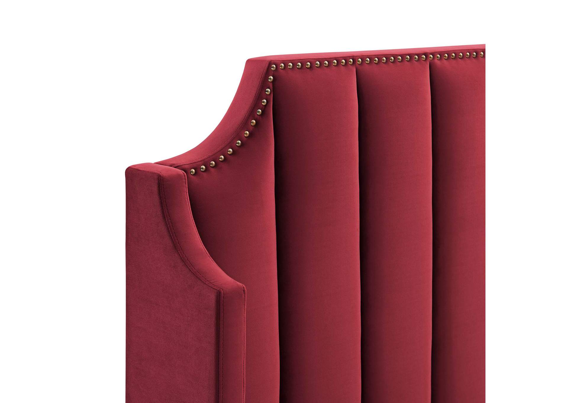 Daniella Performance Velvet Queen Platform Bed,Modway