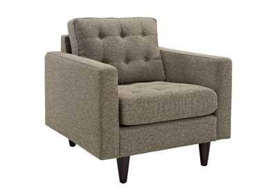 Image for Oatmeal Empress Upholstered Fabric Arm Chair