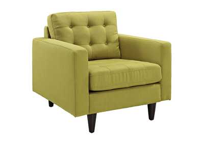 Image for Wheatgrass Empress Upholstered Fabric Arm Chair