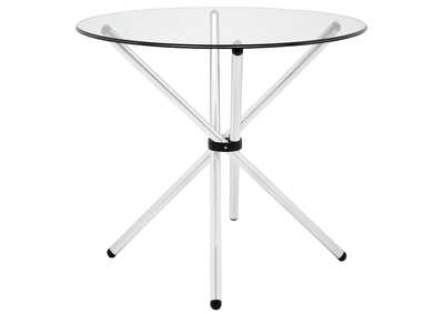 Image for Clear Baton Round Dining Table