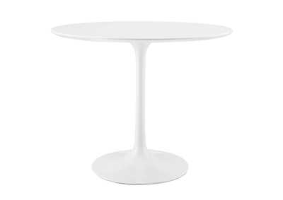 Image for White Lippa 36" Round Wood Top Dining Table