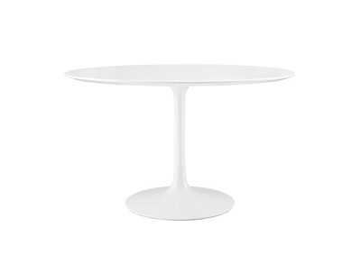 Image for White Lippa 47" Round Wood Top Dining Table