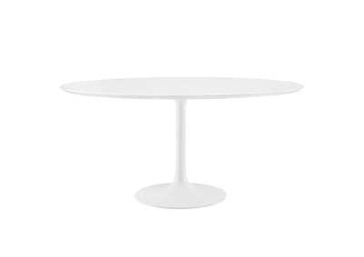Image for White Lippa 60" Round Wood Top Dining Table