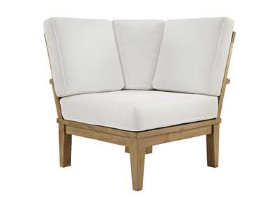 Image for Natural White Marina Outdoor Patio Teak Corner Sofa