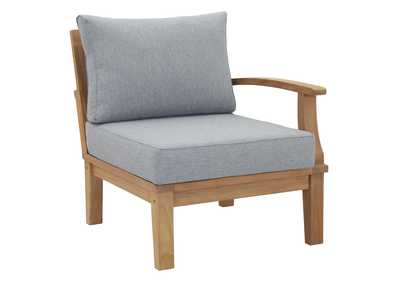 Image for Natural Gray Marina Outdoor Patio Teak Right-Facing Sofa