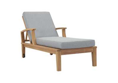 Image for Natural Gray Marina Outdoor Patio Teak Single Chaise