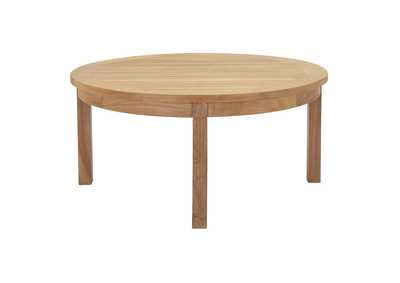 Image for Natural Marina Outdoor Patio Teak Round Coffee Table