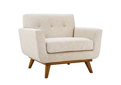 Image for Beige Engage Upholstered Fabric Arm Chair